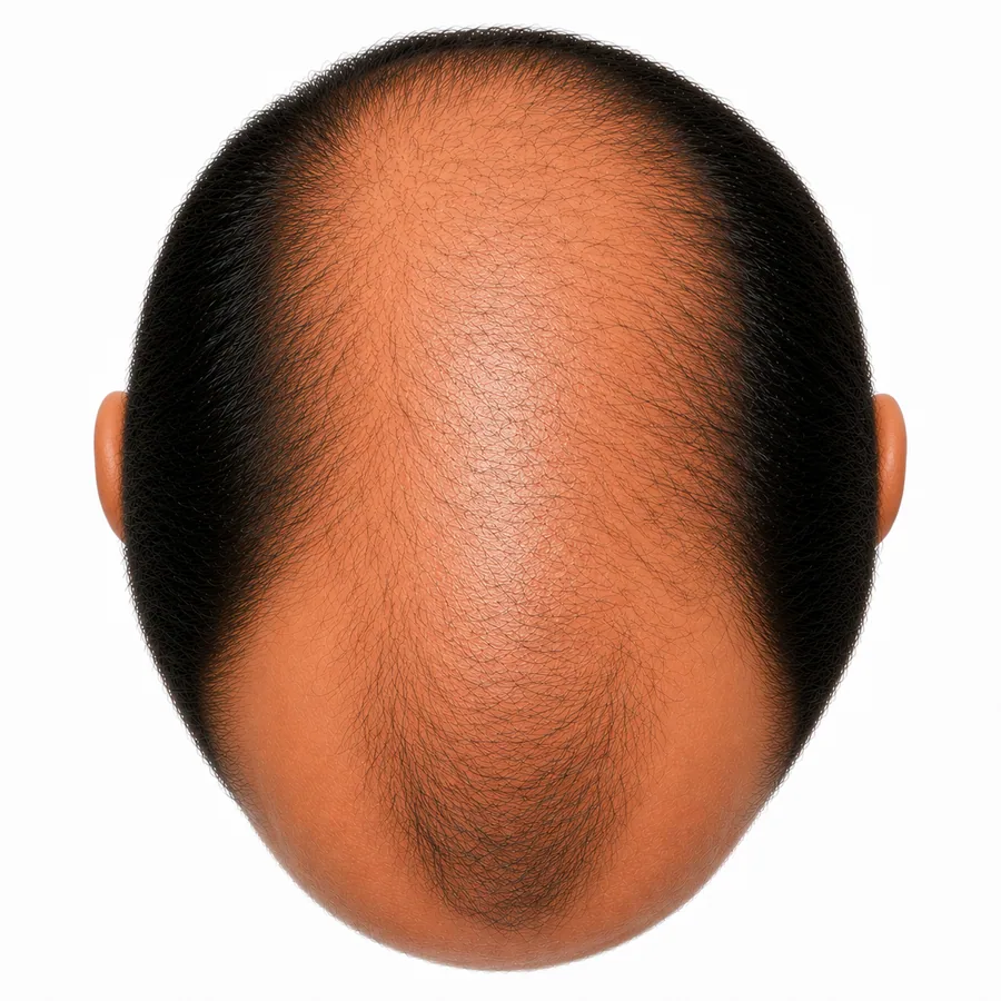 Stage V hair loss